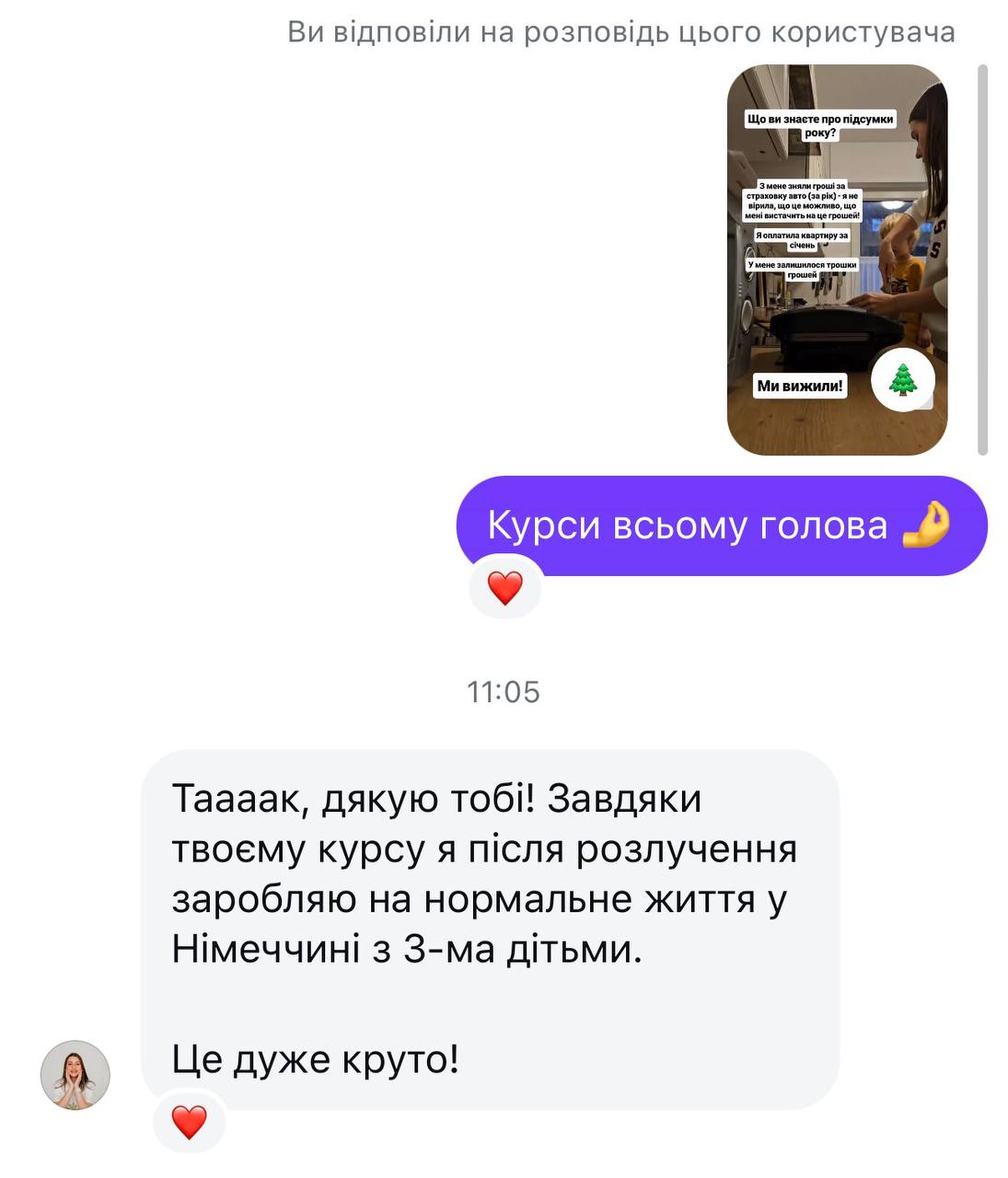 Відгук учениці про заробіток після курсу